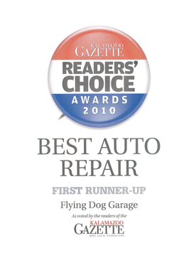 Award Best Auto Repair | Flying Dog Garage